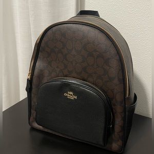 Coach Large Court Backpack in Signature Canvas